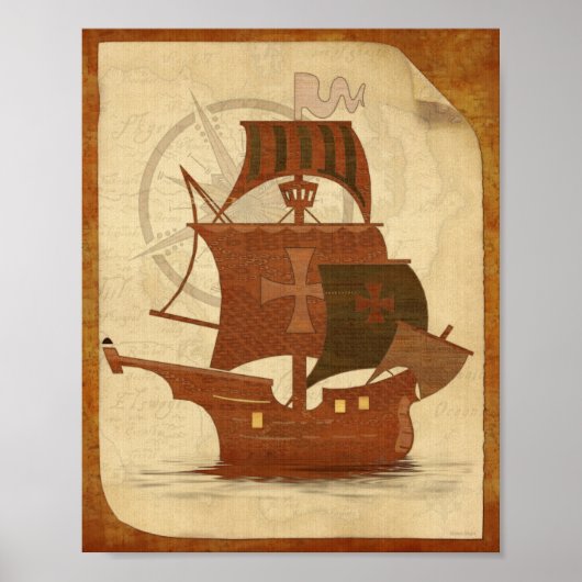 Poster Bateau de pirates (Devant)