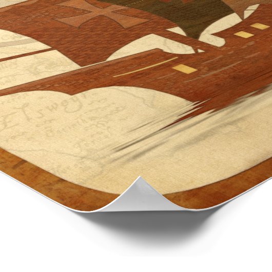 Poster Bateau de pirates (Coin)