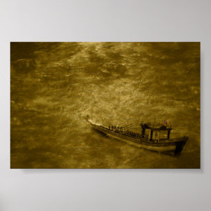 Poster Bateau de tabouret