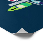 Poster Bateau Docks-Multi sur Marine (Coin)