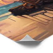 Poster Bateau domestique Steampunk (Coin)