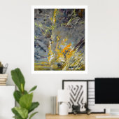 Poster Bateau drossé sur les rochers (Bureau à domicile)