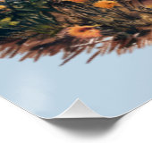 Poster Bateau du lac Serene avec oies et Fleurs sauvages (Coin)