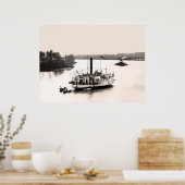 Poster Bateau et moniteur (Cuisine)