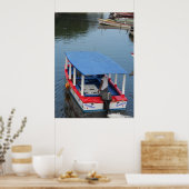 Poster Bateau fond en verre Negril River Jamaïque Canvas  (Cuisine)