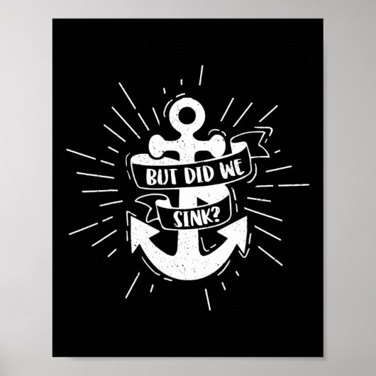 Poster Bateau mais avons-nous coulé Flatboat capitaine de (Devant)