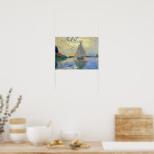 Poster Bateau Monet au Petit-Gennevilliers (Cuisine)
