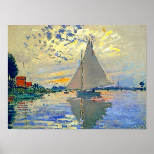Poster Bateau Monet au Petit-Gennevilliers (Devant)