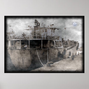 Poster Bateau mystérieux de fantôme