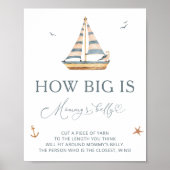 Poster Bateau nautique moderne Quelle taille a le ventre (Devant)