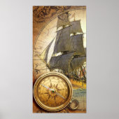 Poster Bateau pirate (Devant)