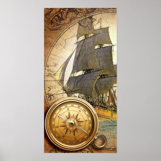 Poster Bateau pirate (Devant)