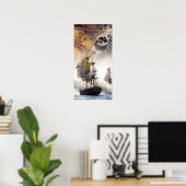 Poster Bateau pirate (Bureau à domicile)