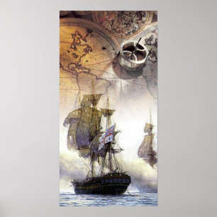 Poster Bateau pirate
