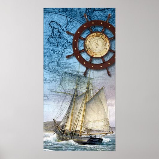 Poster Bateau pirate (Devant)