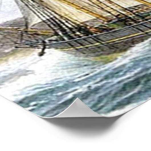 Poster Bateau pirate (Coin)