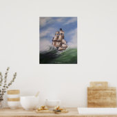 Poster Bateau pirate (Cuisine)