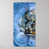 Poster Bateau pirate (Devant)
