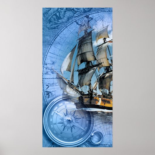 Poster Bateau pirate (Devant)