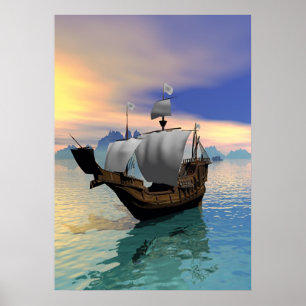 Poster Bateau pirate
