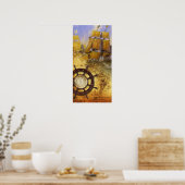 Poster Bateau pirate (Cuisine)