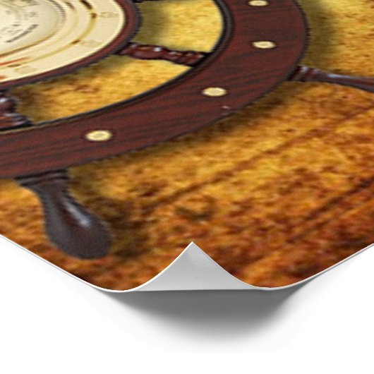 Poster Bateau pirate (Coin)