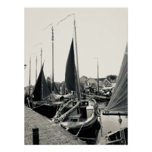Poster Bateau, Port, Bateau de pêche 