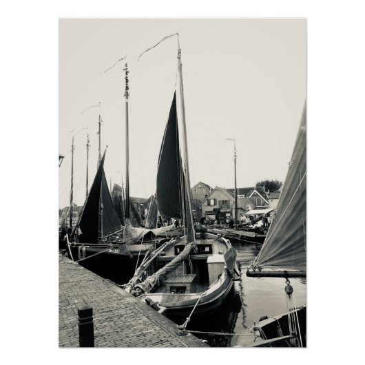 Poster Bateau, Port, Bateau de pêche (Devant)