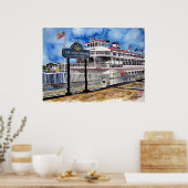 Poster bateau_rivière_savannah (Cuisine)