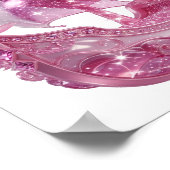 Poster Bateau rose pailleté chic (Coin)