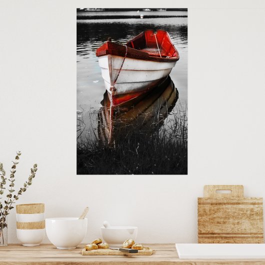 Poster Bateau rouge (Cuisine)