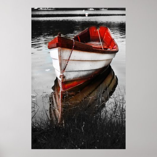 Poster Bateau rouge (Devant)