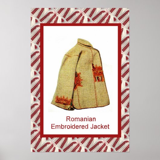 Poster Bateau roumain, veste brodée (Devant)