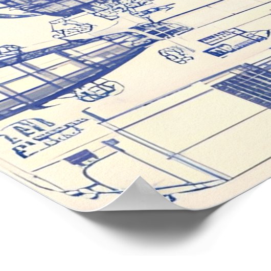 Poster Bateau Steampunk 4 (Coin)