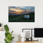 Poster Bateau Sunset (Bureau à domicile)