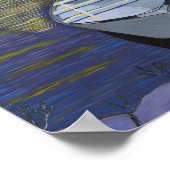 Poster Bateau sur l'affiche de la Rive (Coin)