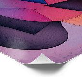 Poster "Bateau sur l'eau" Art Abstrait contemporain (Coin)