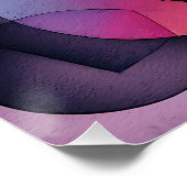 Poster "Bateau sur l'eau" Art Abstrait contemporain (Coin)