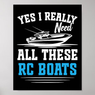 Poster Bateau télécommandé Rc Captain Cruise Besoin de to