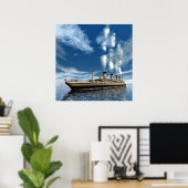 Poster Bateau Titanic (Bureau à domicile)