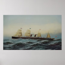 Bateau transatlantique de la SS Alaska Guion Line