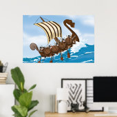 Poster Bateau Viking (Bureau à domicile)