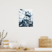 Poster Bateau Voilier Vagues océaniques nautiques (Cuisine)