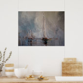 Poster Bateaux (Cuisine)