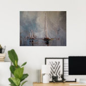Poster Bateaux (Bureau à domicile)