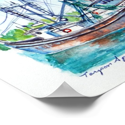 Poster Bateaux (Coin)