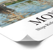 Poster Bateaux à cheval sur la Seine à Rouen par Claude M (Coin)