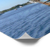 Poster Bateaux à crevettes à quai (Coin)