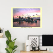 Poster Bateaux à crevettes st Grand Isle (Bureau à domicile)