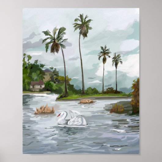 Poster Bateaux à cygne (Devant)